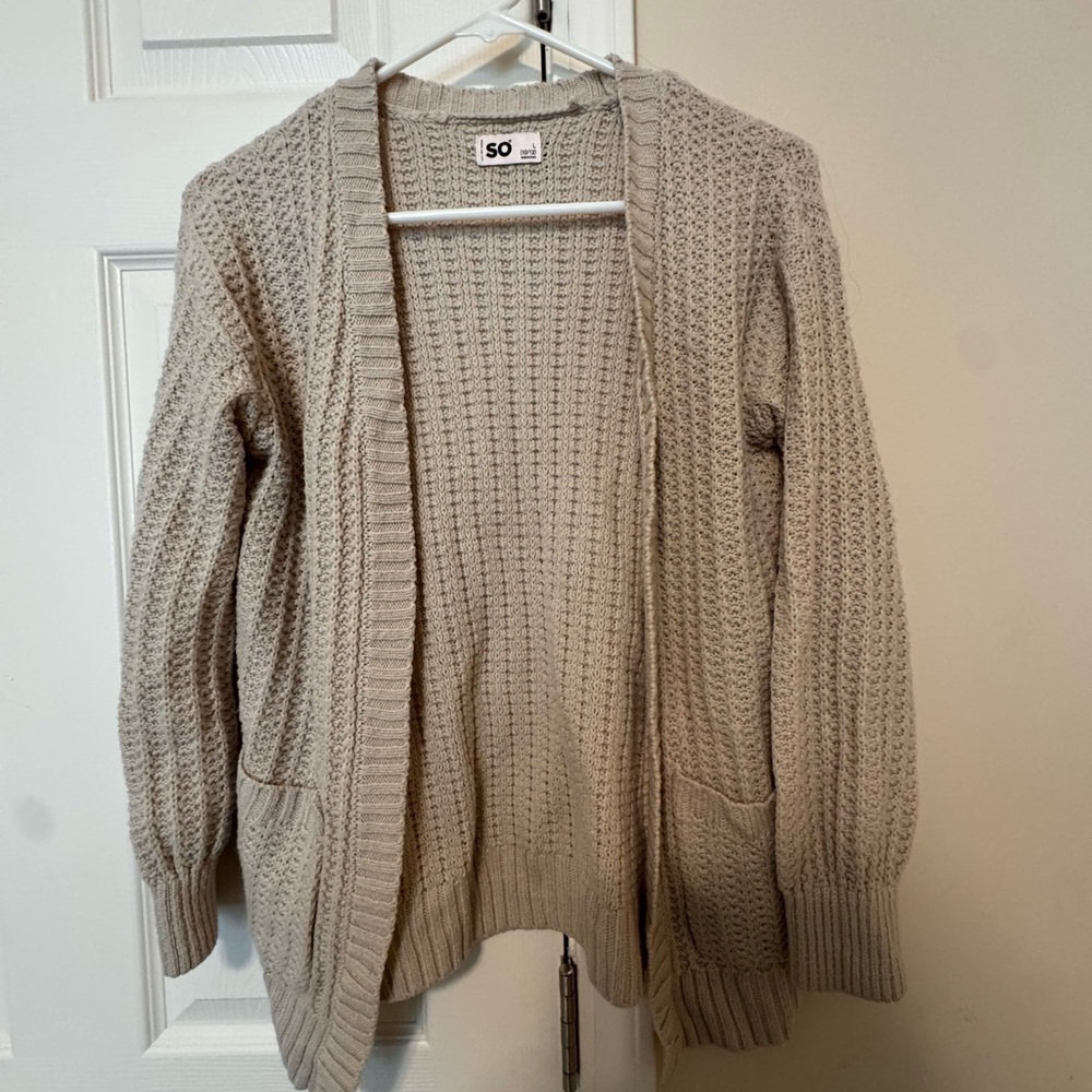 SO Kids' Cream Cardigan